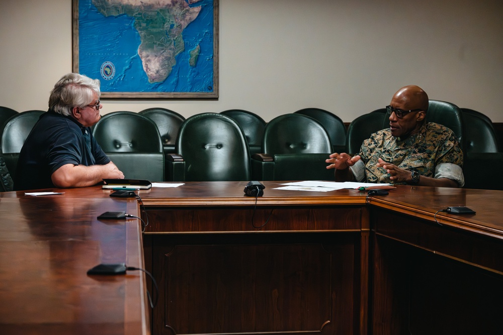 U.S. Marine Corps Gen. Michael E. Langley Interview in Stuttgart