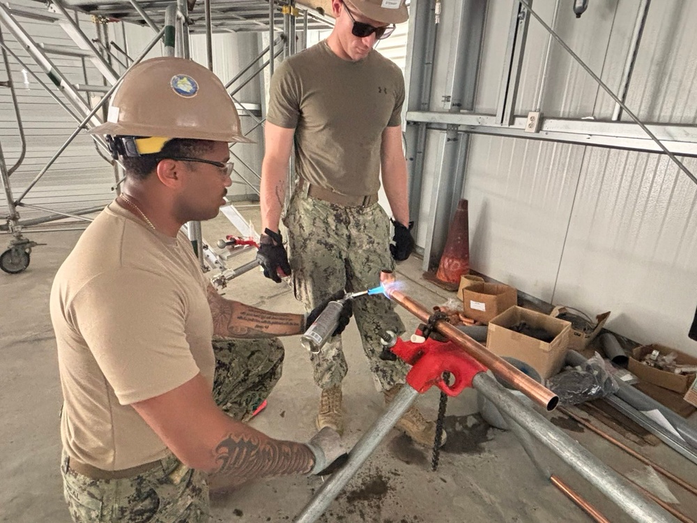 NMCB 4 Seabees in Saikai