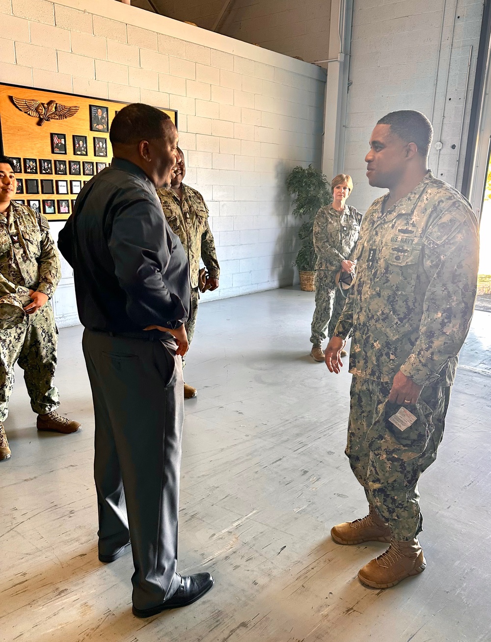 Vice Adm. English visits NAVSUP FLC Jacksonville site NAS JRB Fort Worth