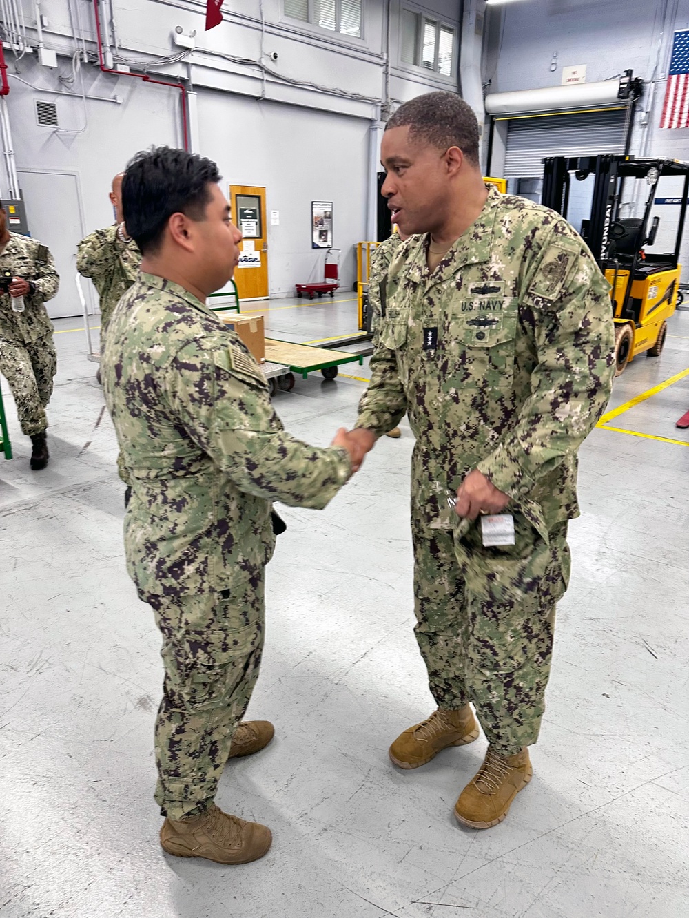 Vice Adm. English visits NAVSUP FLC Jacksonville site NAS JRB Fort Worth