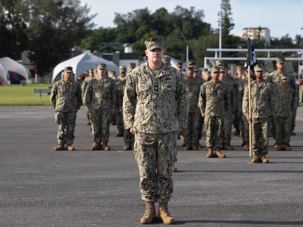 NMCB 4 Seabees at Quarters in Okinawa