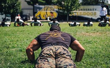 Bowie State University Football Team takes on Force Fitness