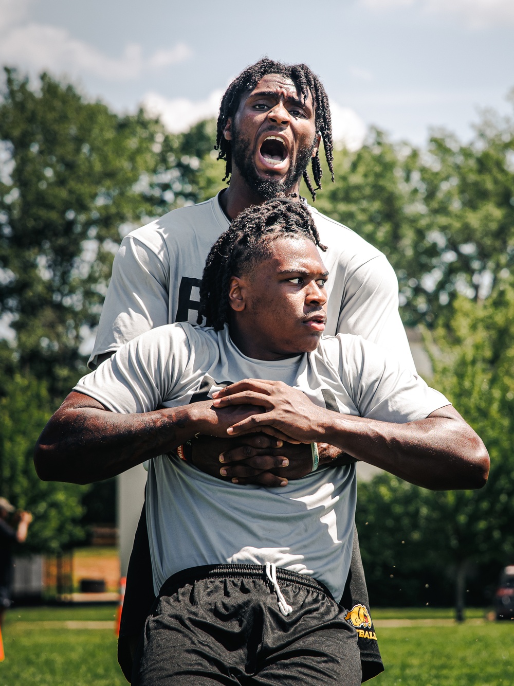Bowie State University Football Team takes on Force Fitness