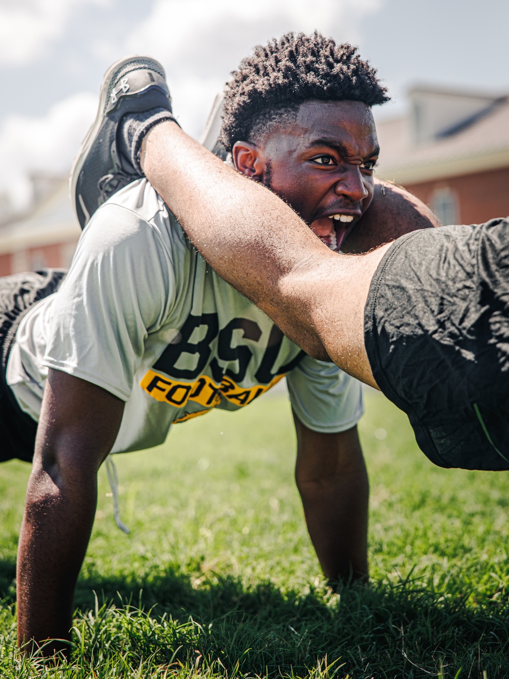 Bowie State University Football Team takes on Force Fitness