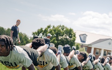 Bowie State University Football Team takes on Force Fitness