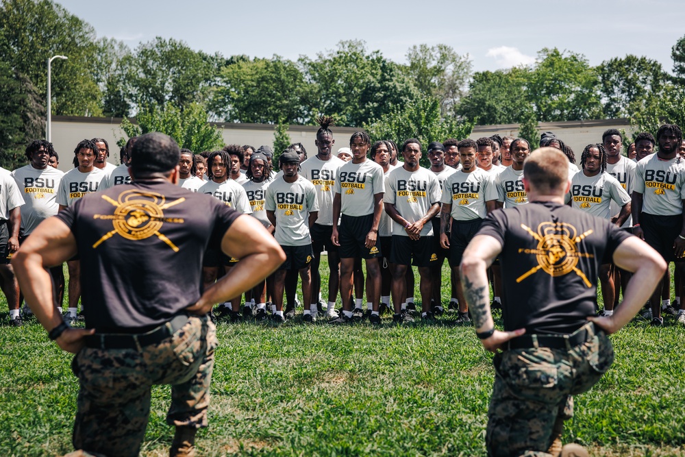 Bowie State University Football Team takes on Force Fitness