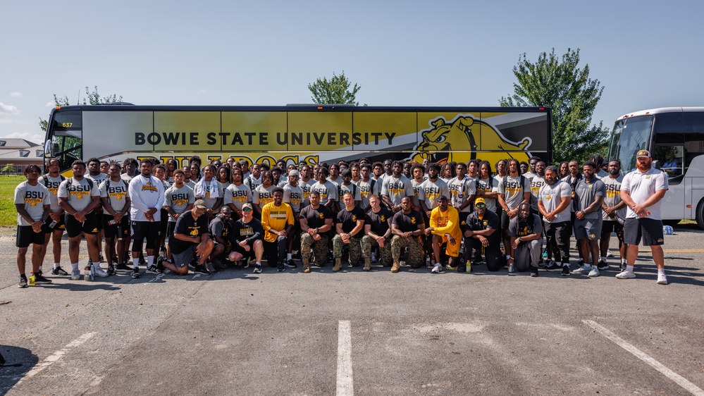 Bowie State University Football Team takes on Force Fitness