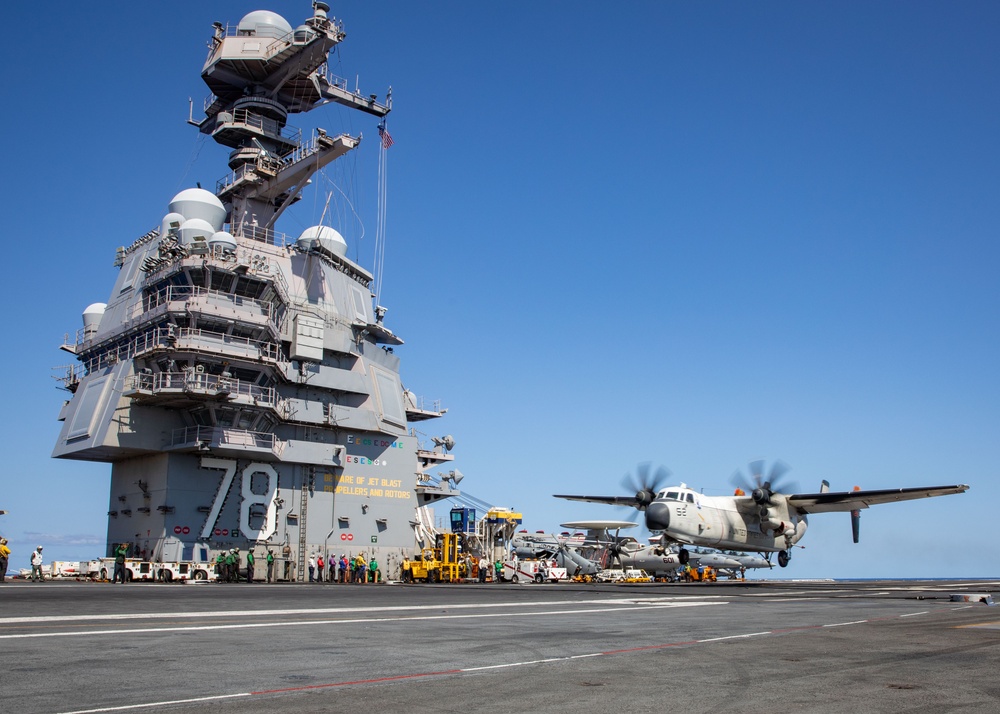 USS Gerald R. Ford (CVN 78) Hosts Senior Leaders from Allied Joint Forces Command Naples