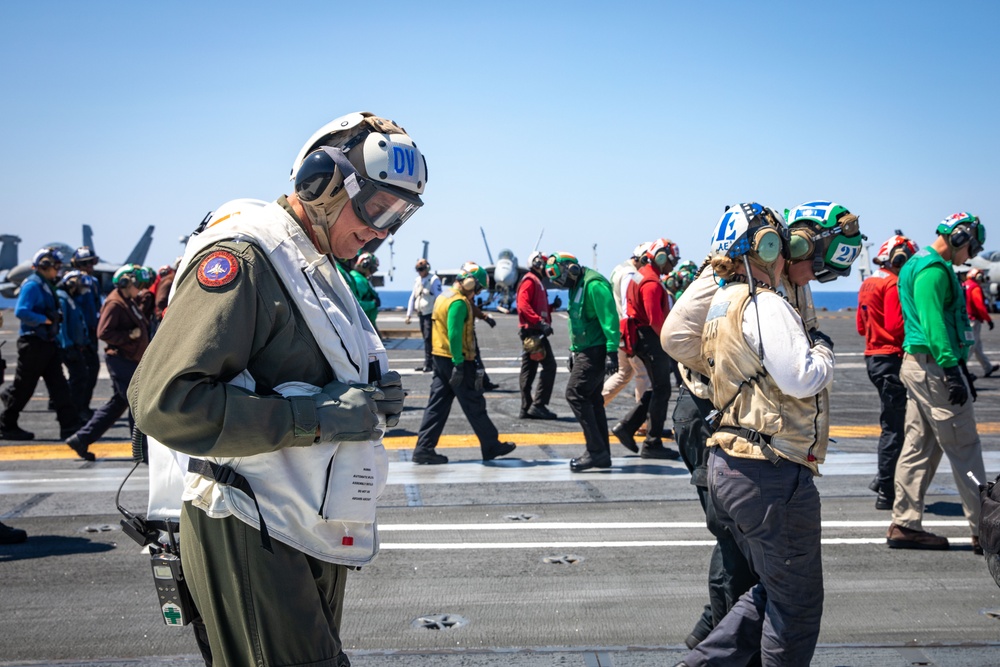 USS Gerald R. Ford (CVN 78) Hosts Senior Leaders from Allied Joint Forces Command Naples