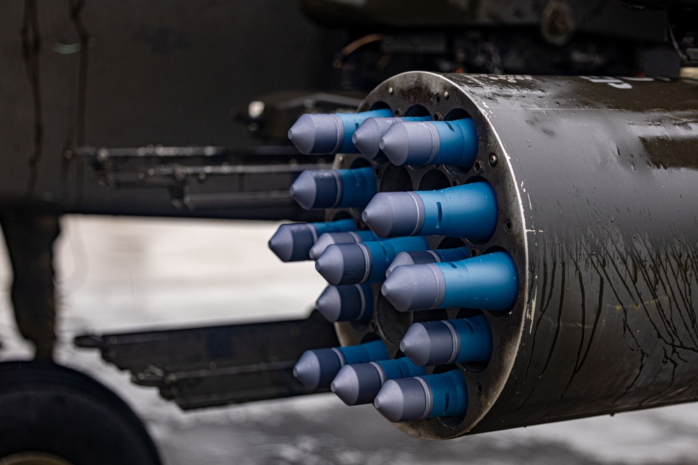 1-17 ACS Aerial Gunnery, Rockets ready to go!