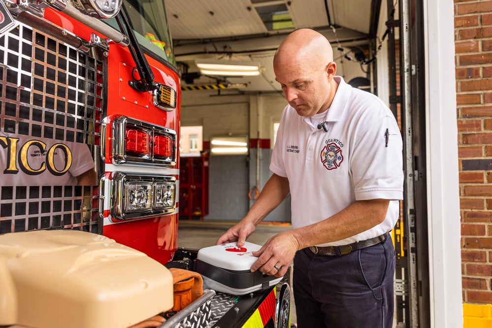 Automated External Defibrillator Demonstration on Quantico