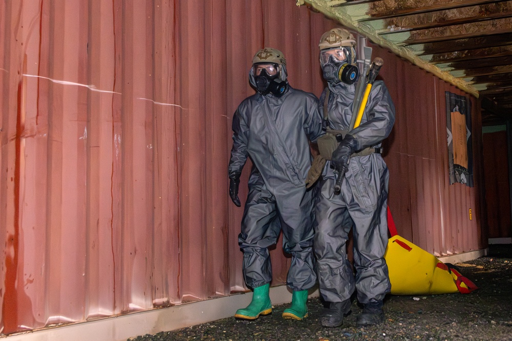 CBIRF conducts casualty extraction training with CLB 451 MT at AE25