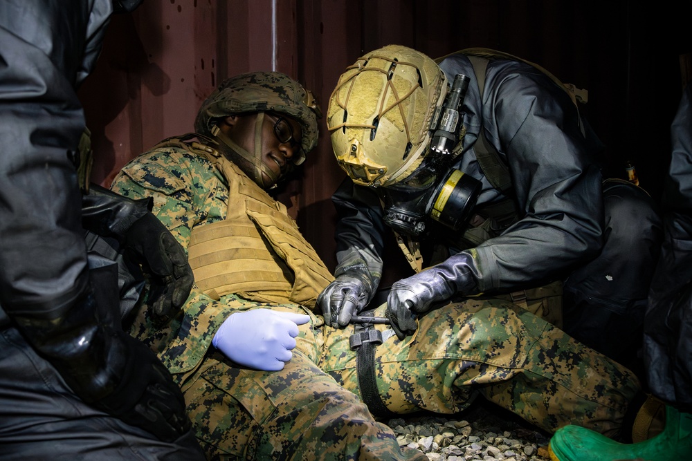 CBIRF conducts casualty extraction training with CLB 451 MT at AE25