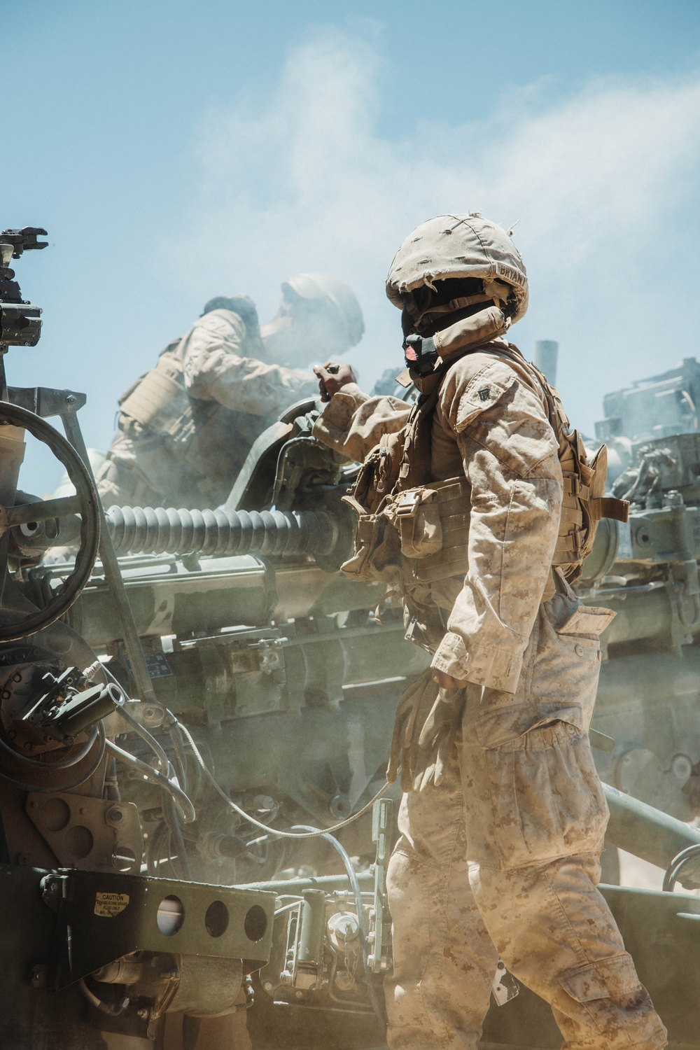 1/10B Artillery Battery conduct Live Fire During SLTE 4-25