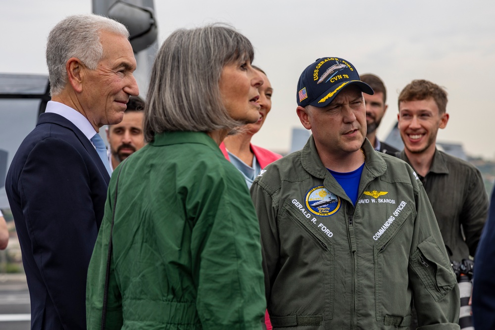 U.S. Ambassador to France Visits USS Gerald R. Ford (CVN 78)