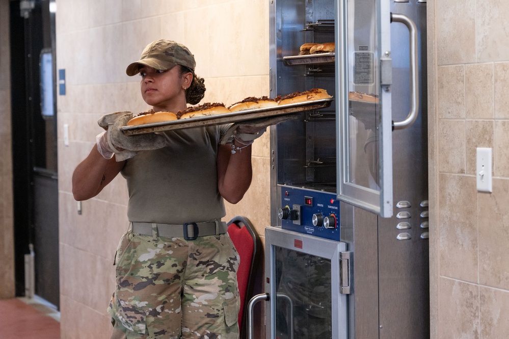 Services specialists conduct annual training, prepare meals for Civil Air Patrol cadets