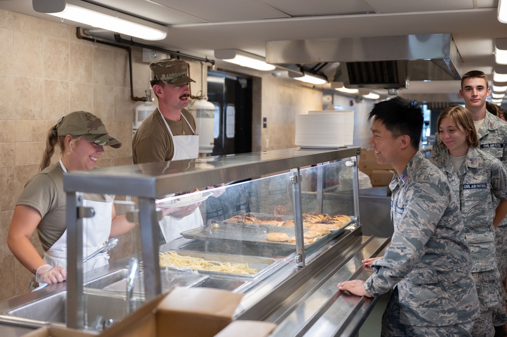 Services specialists conduct annual training, prepare meals for Civil Air Patrol cadets