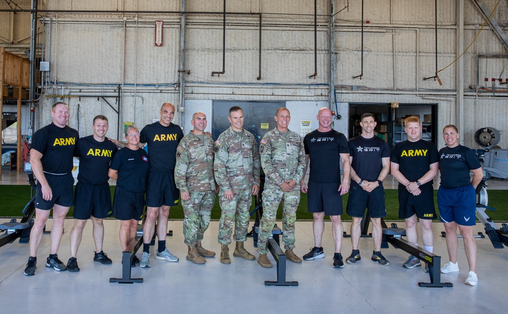 Senior Enlisted Advisor John T. Raines III visits the Tennessee National Guard