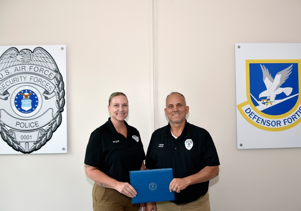 Arnold AFB Security Forces member saves choking woman while celebrating with friends, family