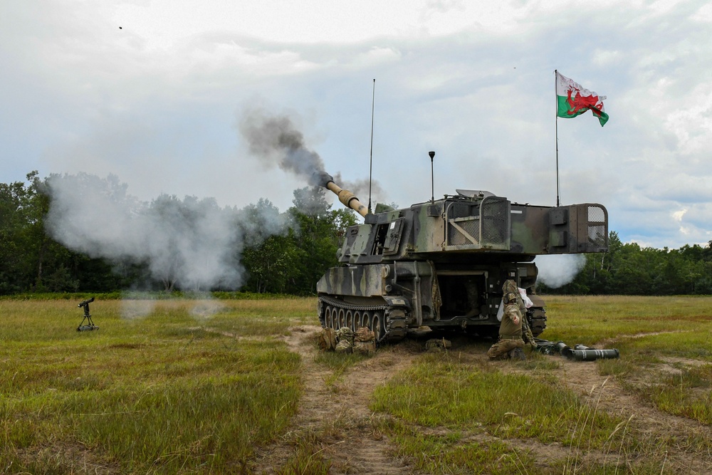 M109 Paladins at Northern Strike 25-2
