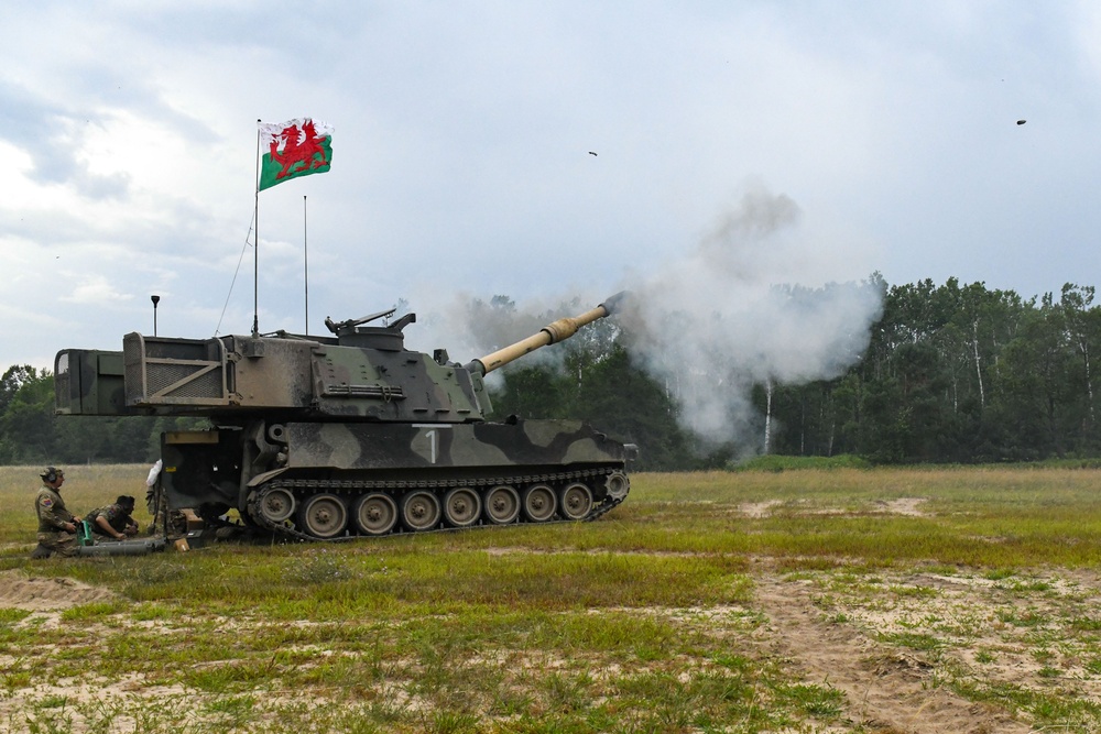 M109 Paladins at Northern Strike 25-2