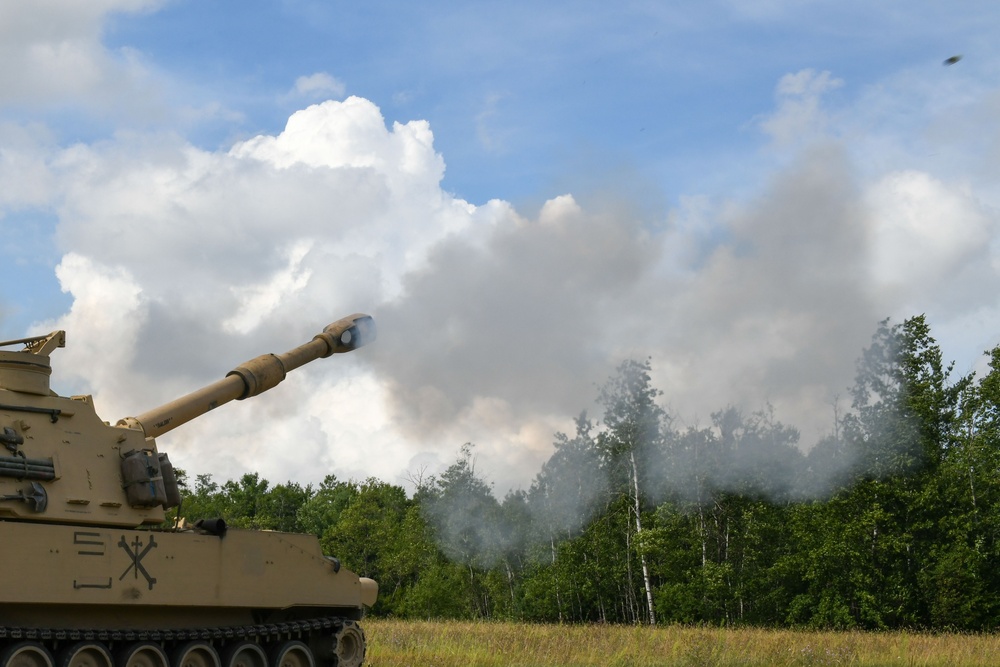 M109 Paladins at Northern Strike 25-2