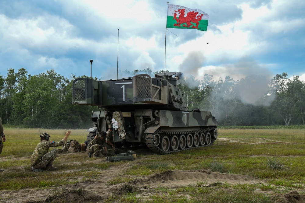 M109 Paladins at Northern Strike 25-2