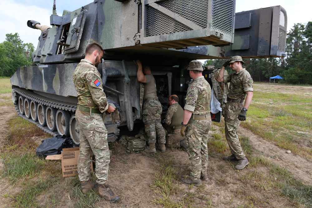 M109 Paladins at Northern Strike 25-2