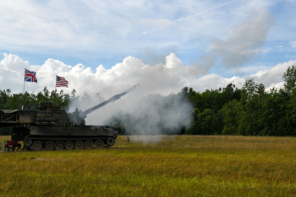 M109 Paladins at Northern Strike 25-2