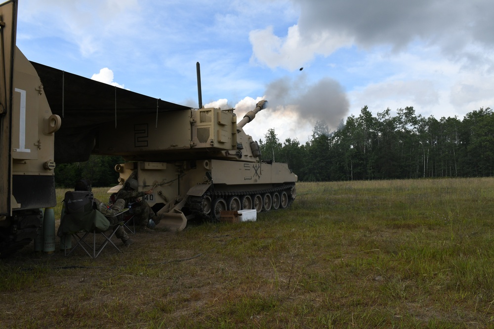 M109 Paladins at Northern Strike 25-2