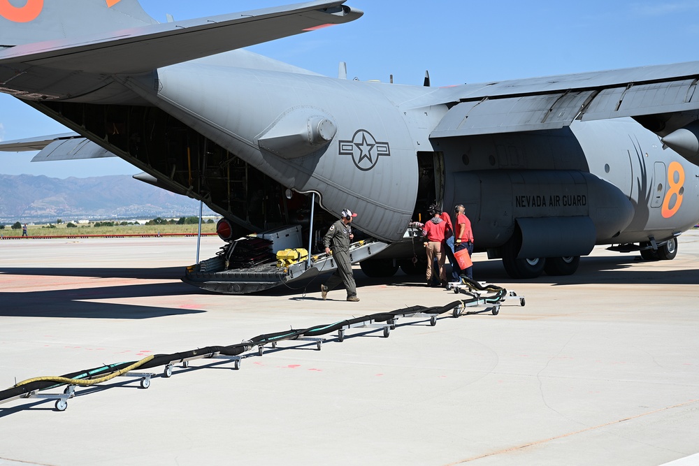 Military Aerial firefighting aircraft respond to Colorado wildfires