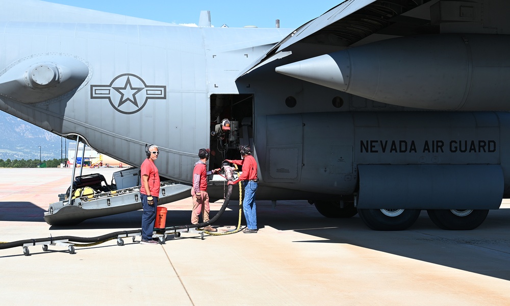 Military aerial firefighting aircraft respond to Colorado wildfires