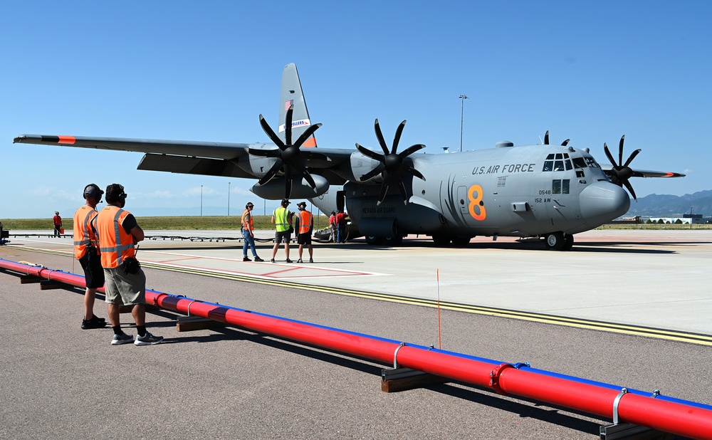 Military aerial firefighting aircraft respond to Colorado wildfires