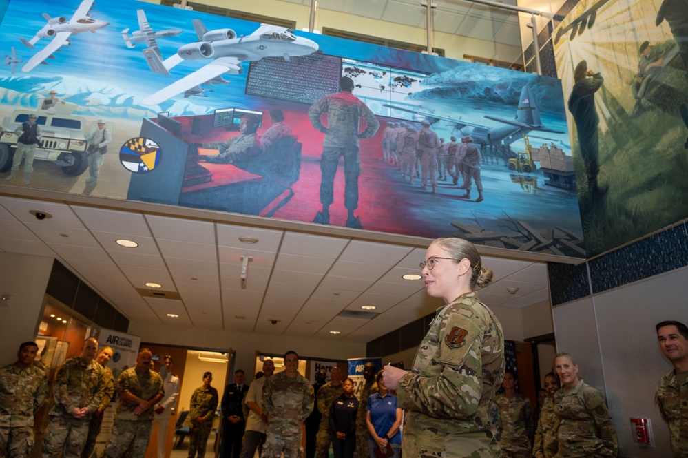 Drawn into the story of the Maryland Air National Guard - Mural Recognition Ceremony