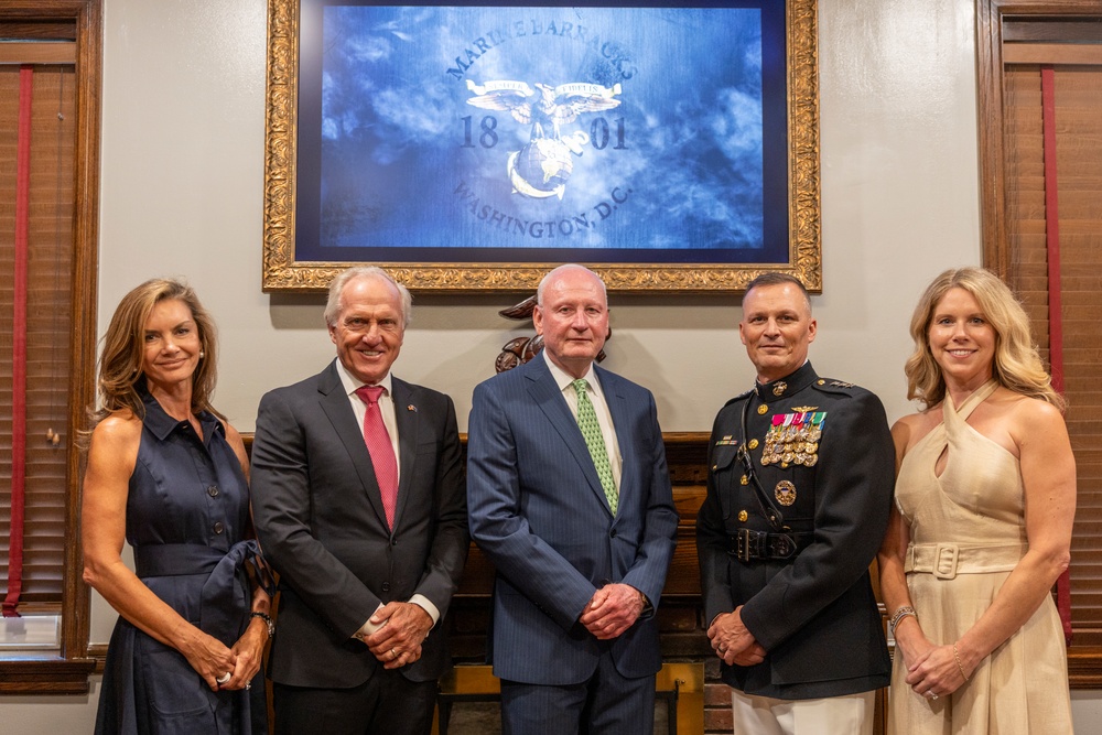 Mr. Greg Norman attends Evening Parade as Guest of Honor
