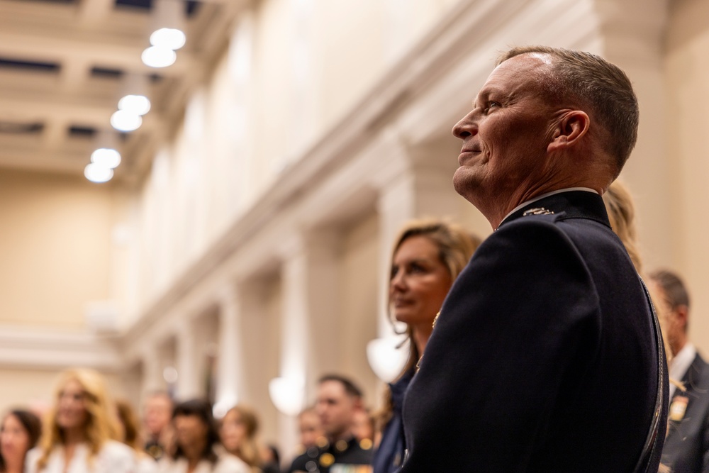Mr. Greg Norman attends Evening Parade as Guest of Honor