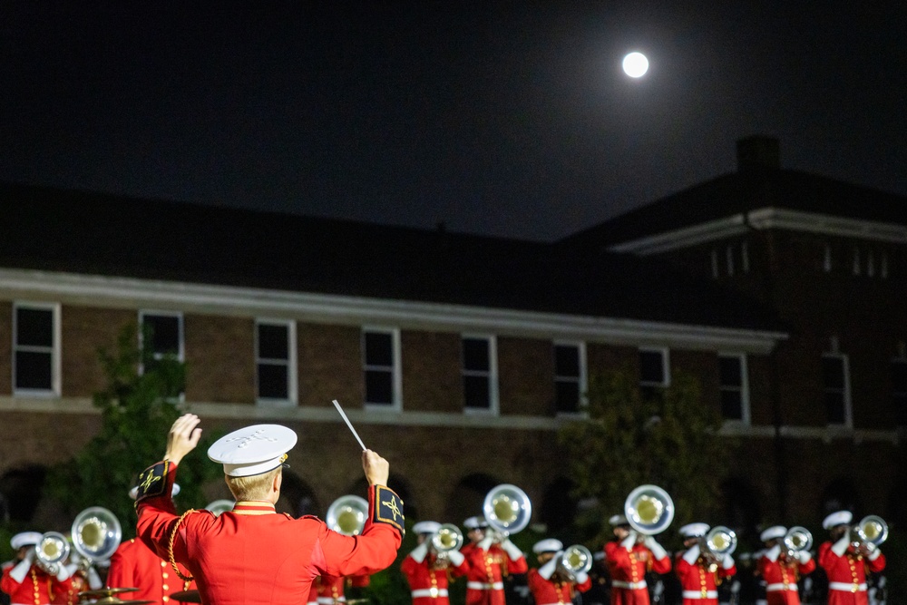 Mr. Greg Norman attends Evening Parade as Guest of Honor