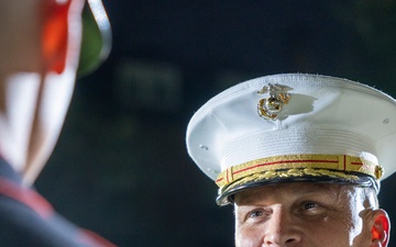 Mr. Greg Norman attends Evening Parade as Guest of Honor