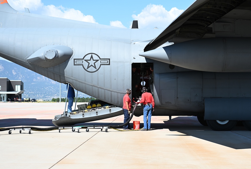 Military aerial firefighting aircraft respond to Colorado wildfires