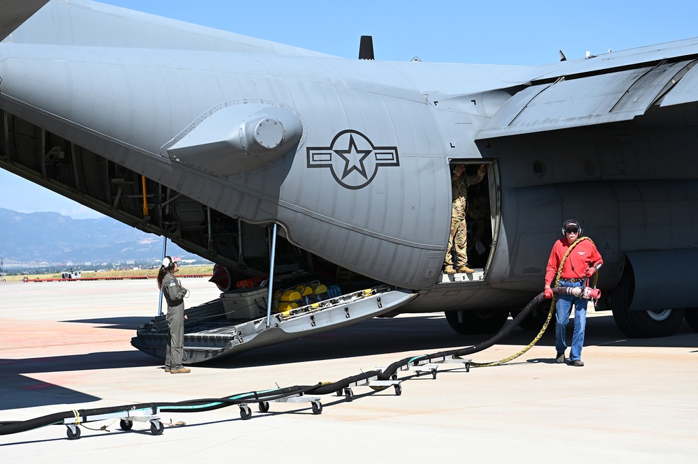 Military aerial firefighting aircraft respond to Colorado Wildfires