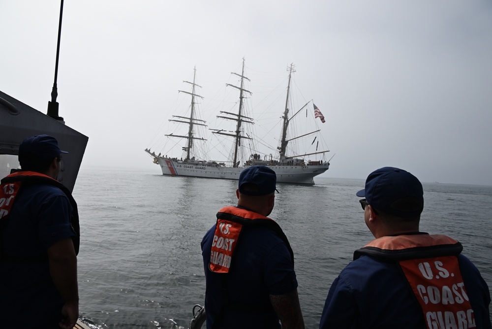 U.S. Coast Guard Cutter Eagle arrives for L.A. Fleet Week