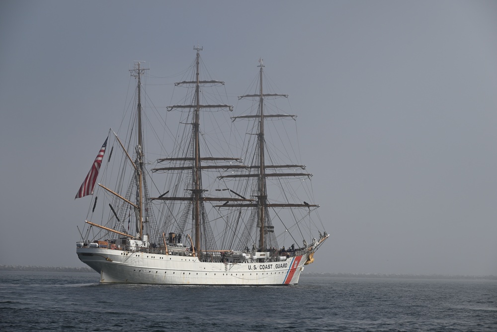U.S. Coast Guard Cutter Eagle arrives for L.A. Fleet Week