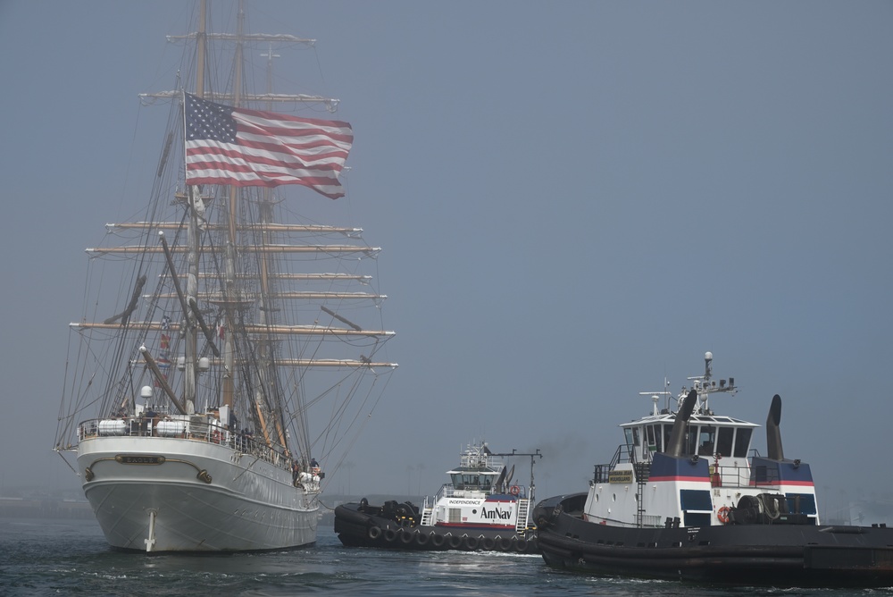 U.S. Coast Guard Cutter Eagle arrives for L.A. Fleet Week