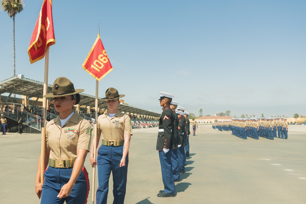 Delta Company Graduation and Morning colors