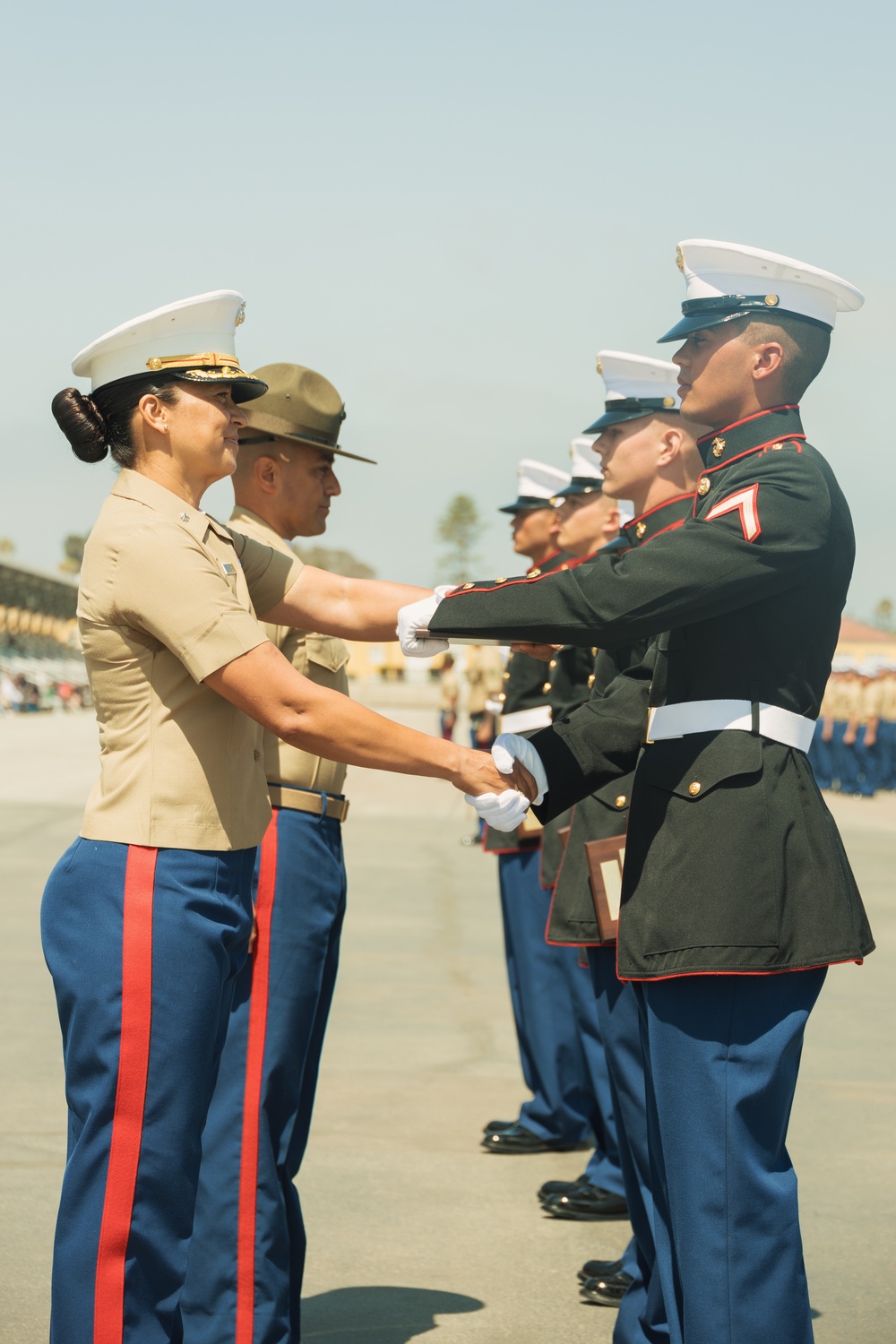 Delta Company Graduation and Morning colors