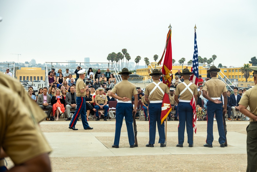 Delta Company Graduation and Morning colors