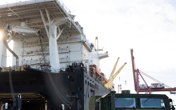 Ship to Shore: Blount Island Command Offloads Gear from USNS Williams