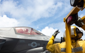 31st MEU | F-35B Lightning II fly off