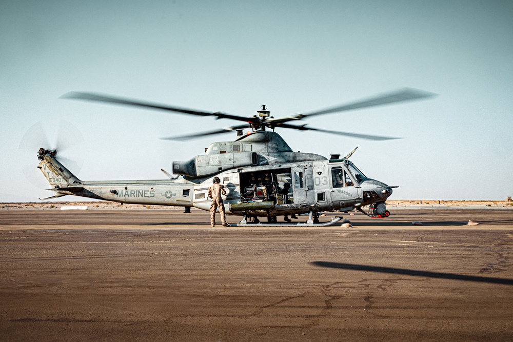 HMLA-367 Marines conduct FARP Defense