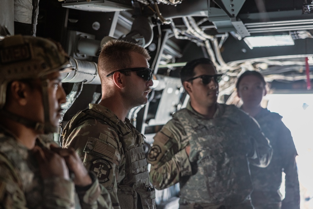Marines and Sailors with 3rd MAW host 182nd Airlift Wing medical training